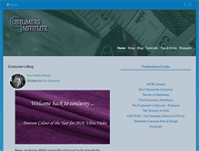 Tablet Screenshot of costumers-institute.com